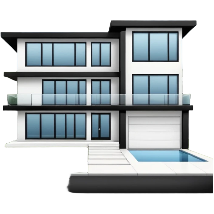 escenario casa moderna emoji