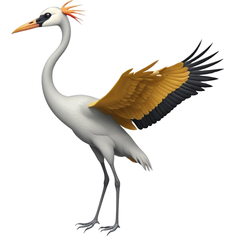  bird crane flies emoji
