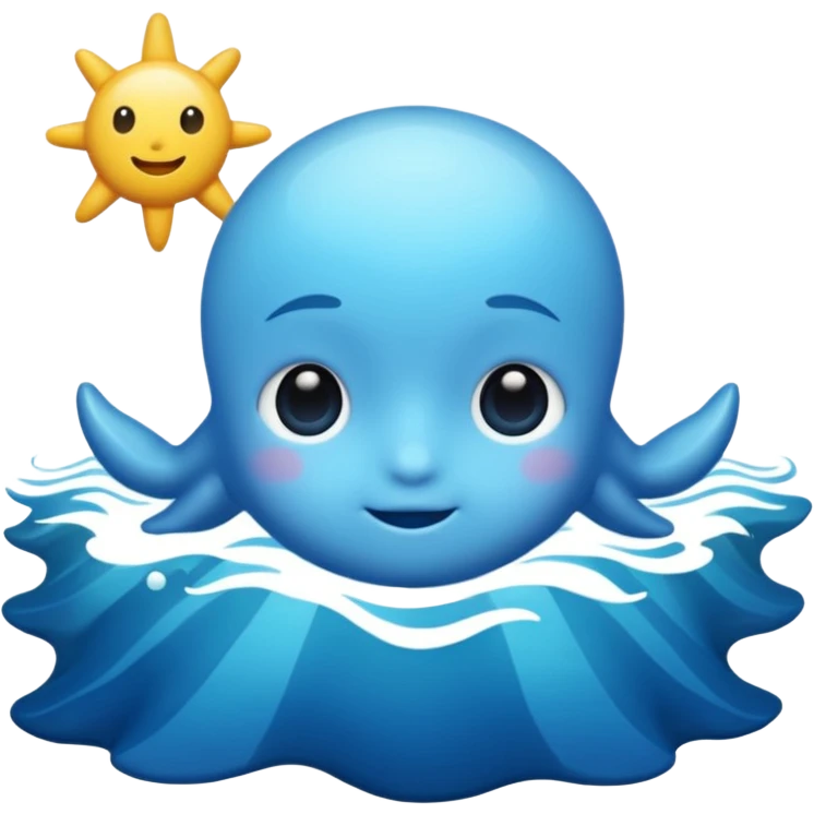 Cute ocean emoji