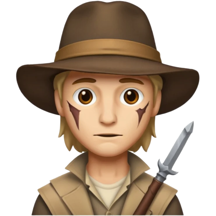 Scoundrel,Knave. Half body emoji