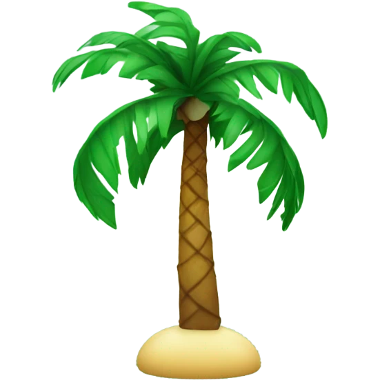 Palmtree with christmas decoration emoji