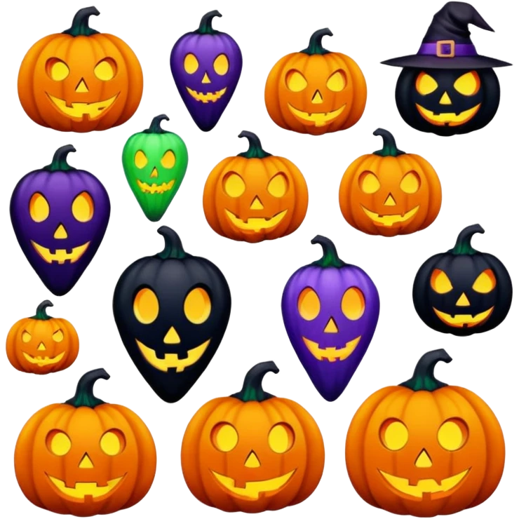 Halloween  items  emoji