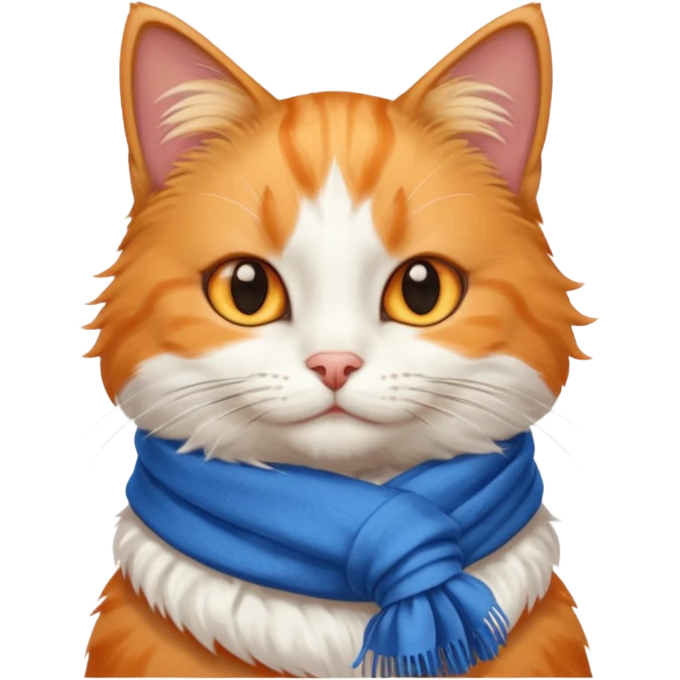cat with blue scarf emoji