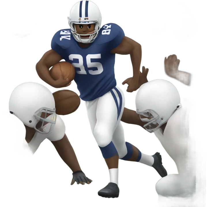Full back blocking for running back emoji