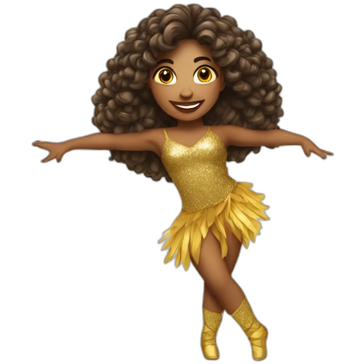 Performer woman dancer Brazilian emoji
