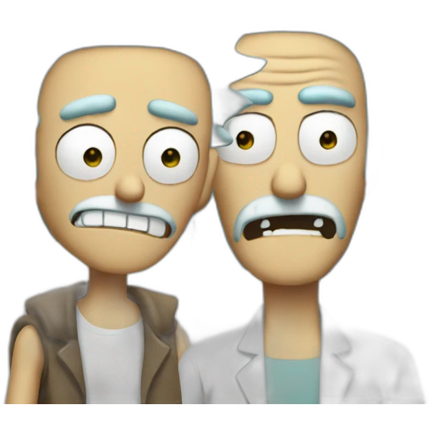 Rick Sanchez form behind emoji