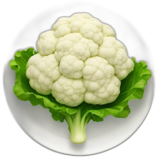 CAULIFLOWER WITH SAUCES on plate emoji