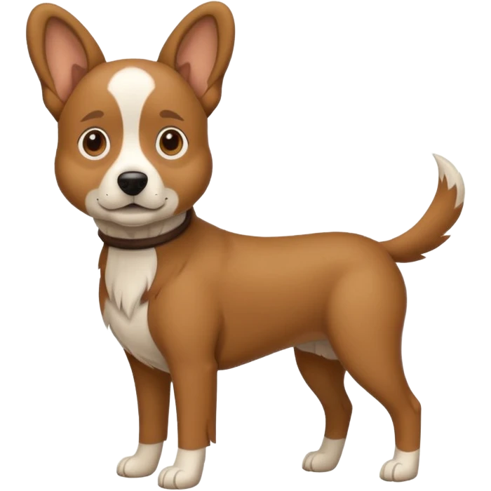 Dog full body, adult age. emoji