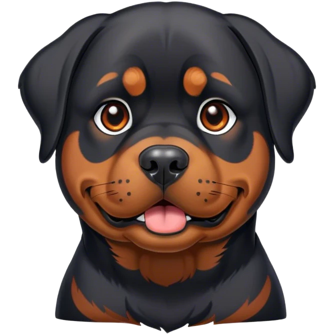 Rottweiler dog emoji