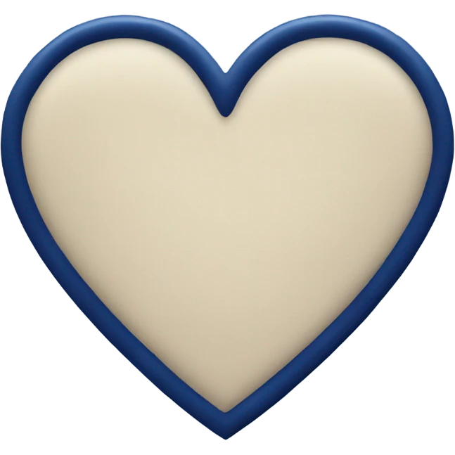 Navy blue heart emoji