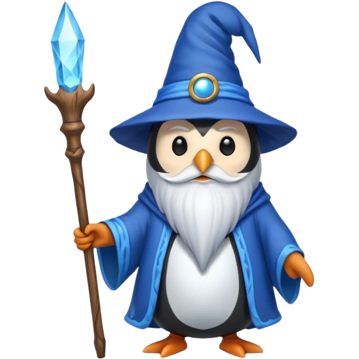 Penguin Wizard emoji