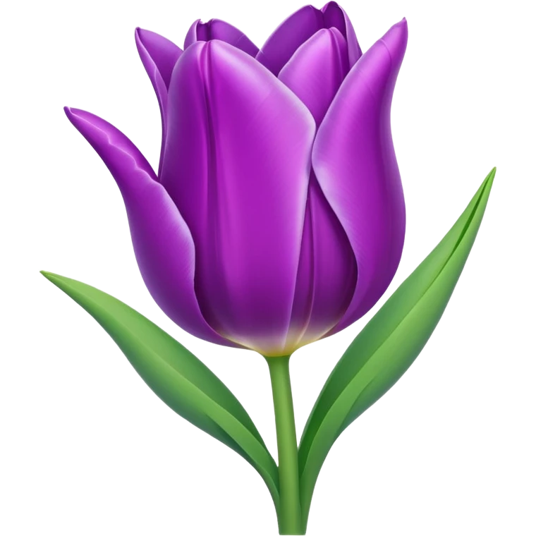 Purple tulip emoji
