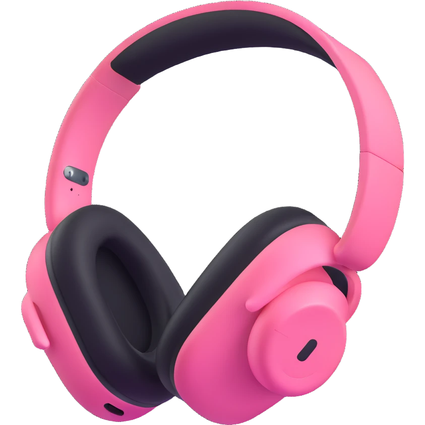 pink airpods max headphones emoji