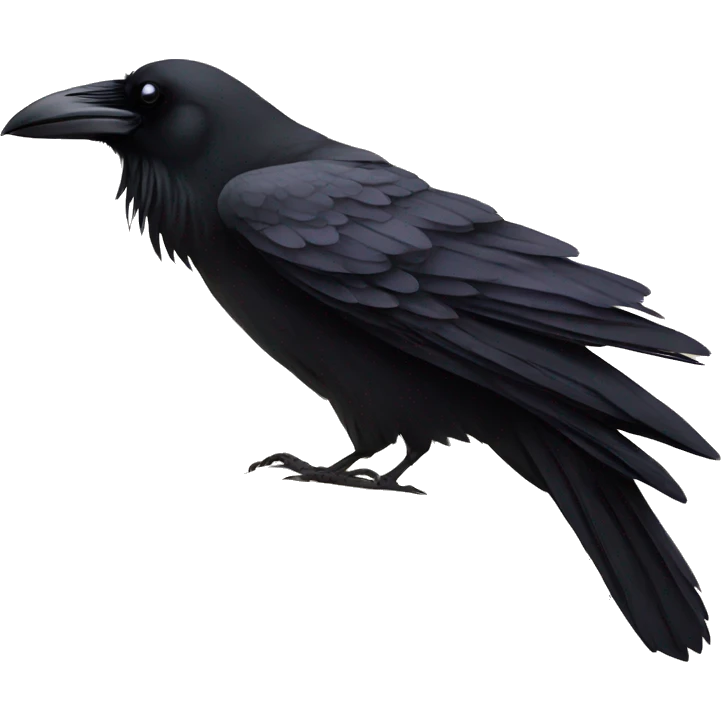 Raven on a book emoji
