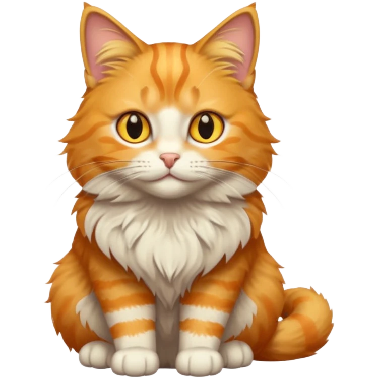 orange tabby cat: yellow eyes emoji