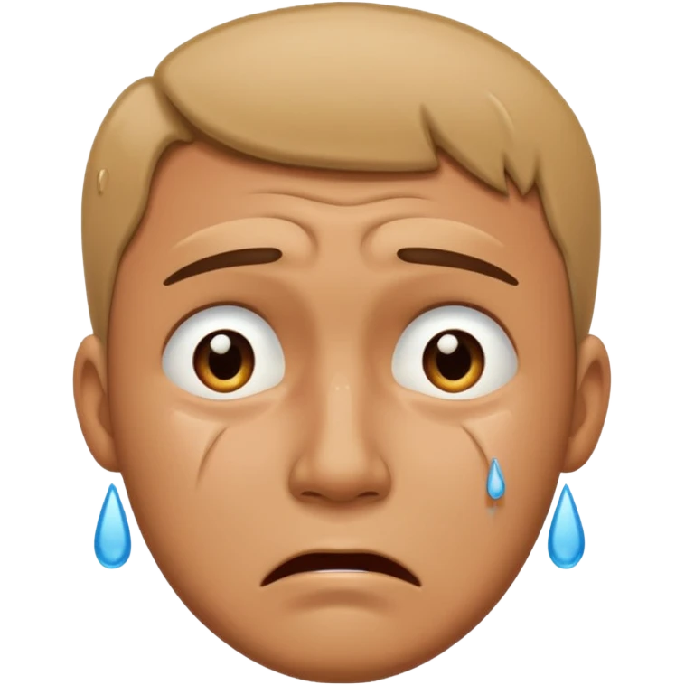 مردی که گریه میکند emoji