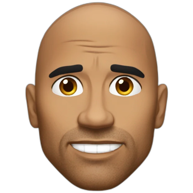 The rock avec un sourcil levé emoji
