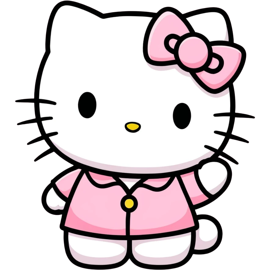 Hello kitty tired emoji