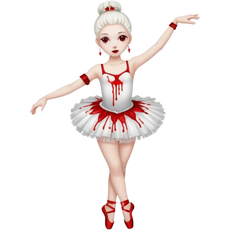 Dancer dead on stage full body  emoji