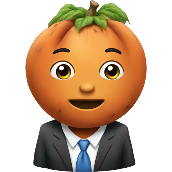 I want to showcase sweet potato doing a meeting emoji