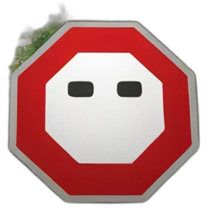 a stop sign emoji