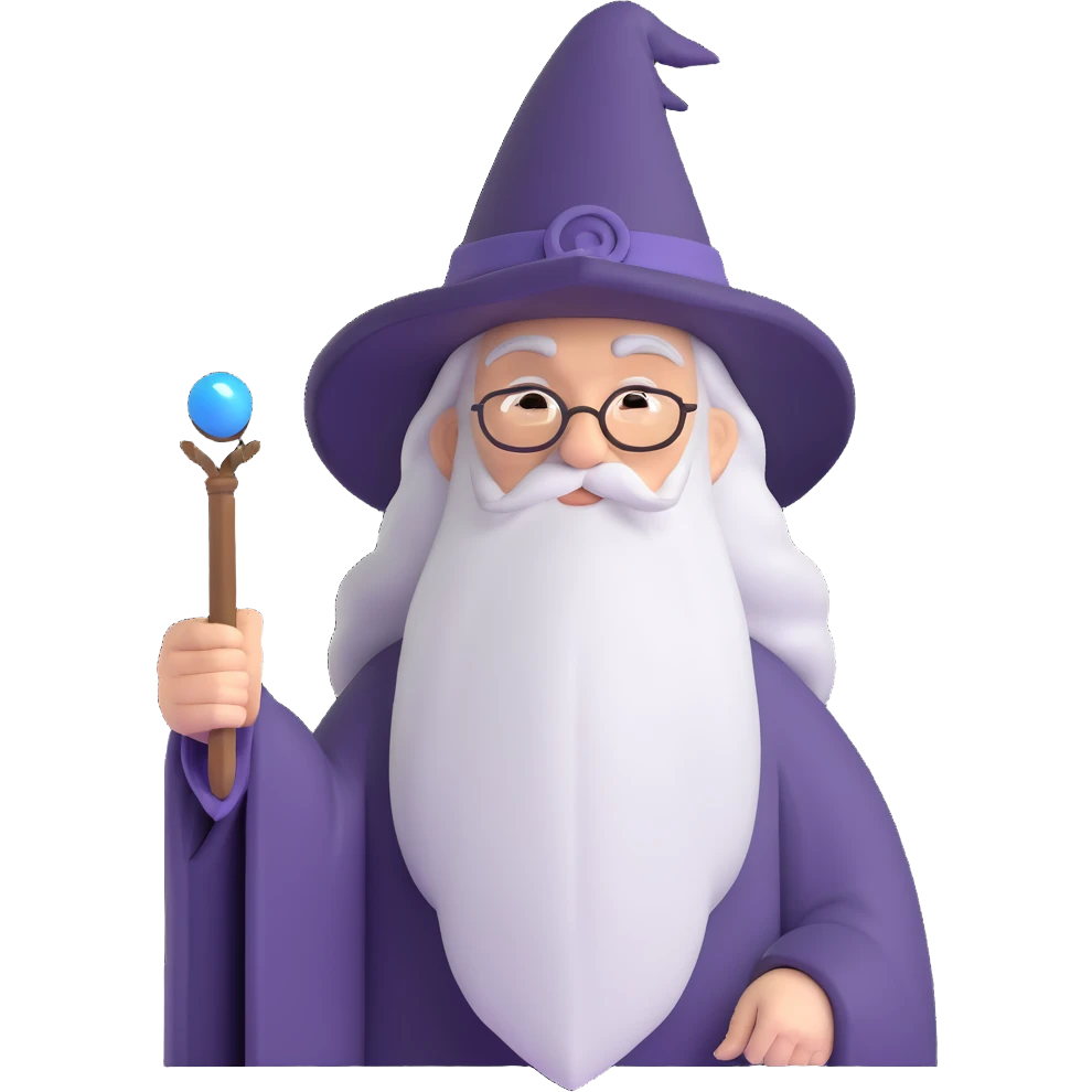 Dumbledore from Harry Potter emoji