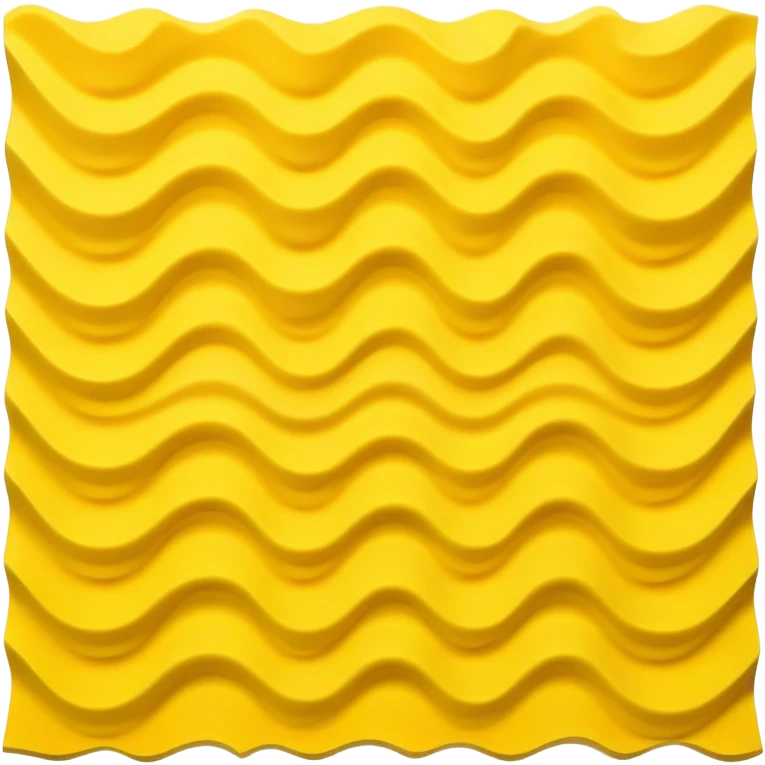 yellow wavy soundproofing foam sheet with textured surface emoji