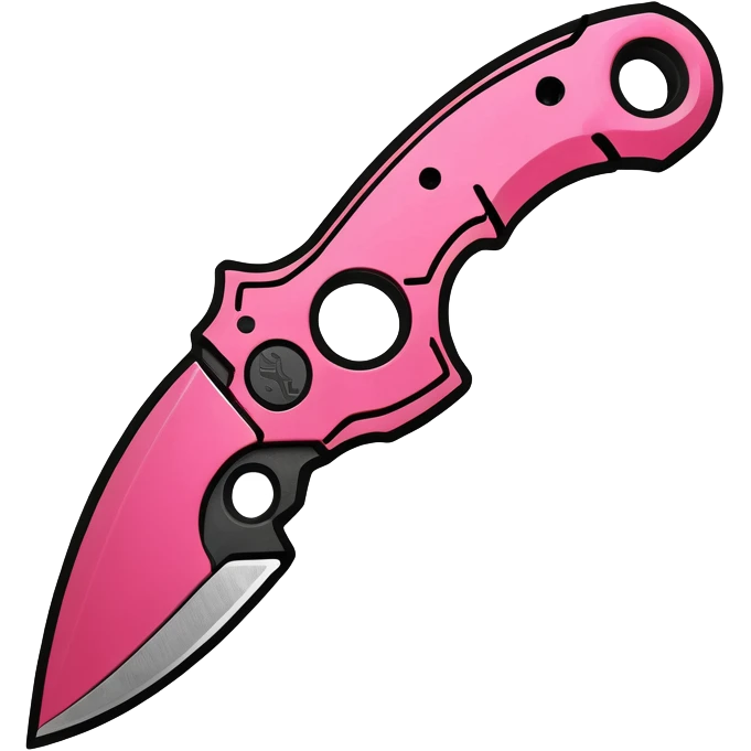 pink karambit knife cs2 emoji
