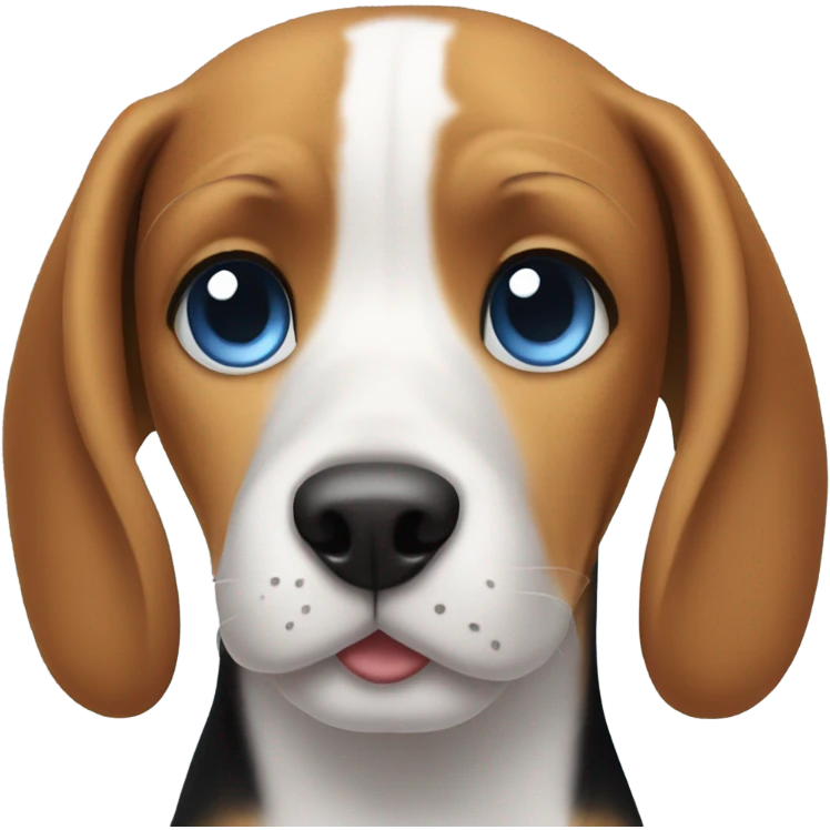 Beagle with blue eyes  emoji
