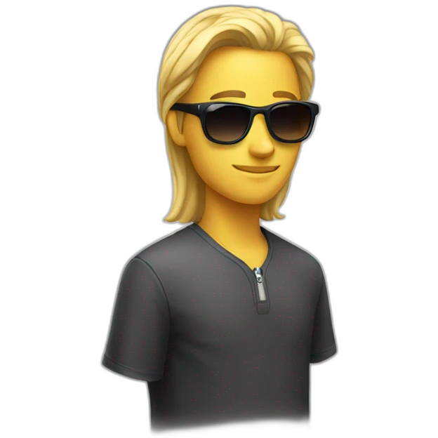 Wearing sunglasses  emoji