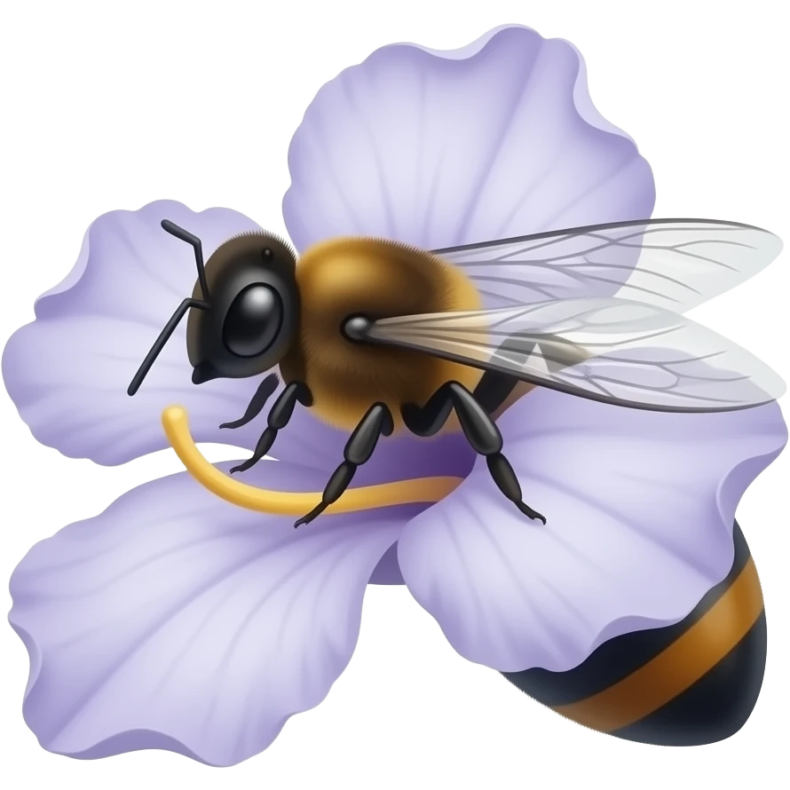 jacaranda with bee emoji
