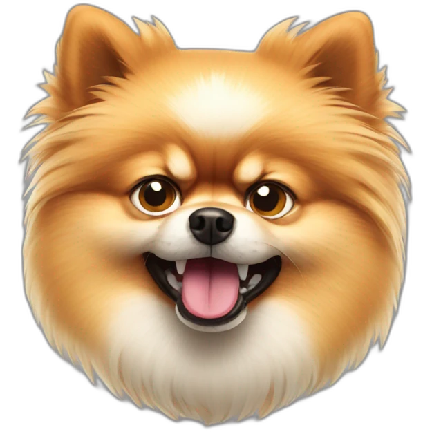 angry pomeranian dog emoji