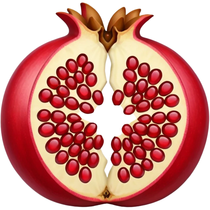 Half Open Pomegranate emoji