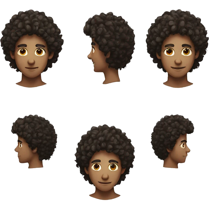 ashkenazi man with curly hair and freckles emoji