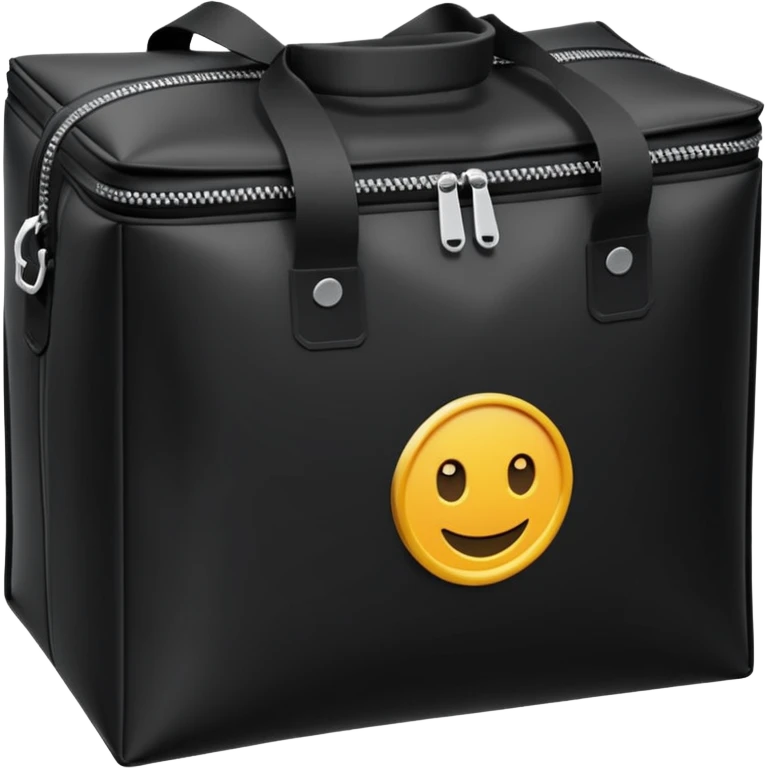 black Thermal Delivery Bags emoji