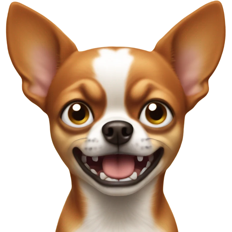 Angry redhead chihuahua emoji