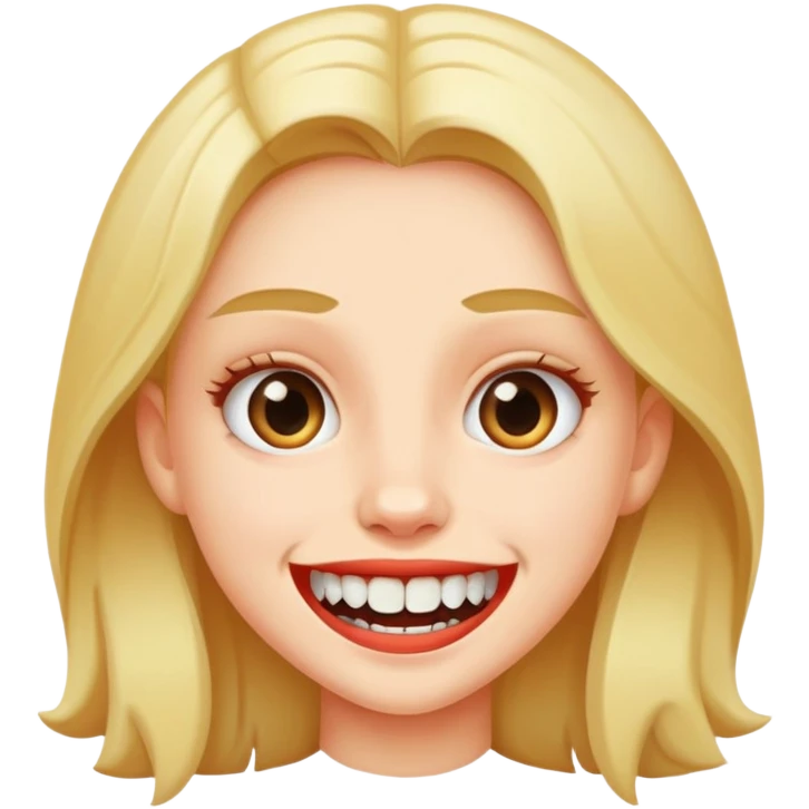 Girl with buck teeth emoji