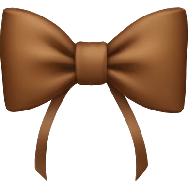 Bow brown emoji