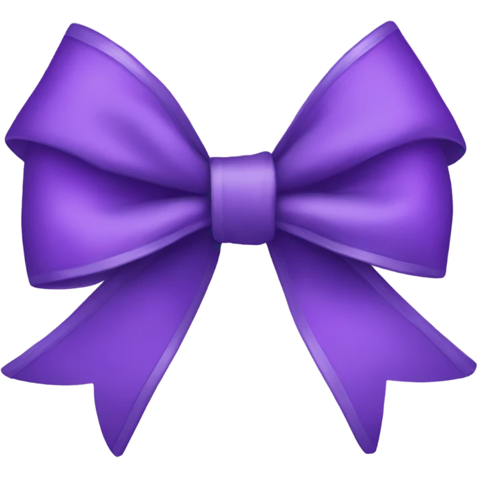 purple bow emoji
