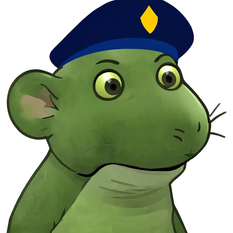 Rat wearing a hat emoji