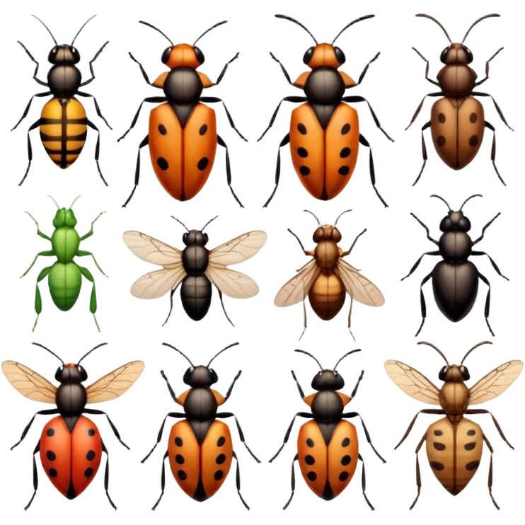 bunch of insects emoji