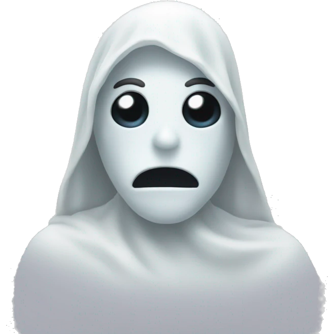 Very pale ghost emoji
