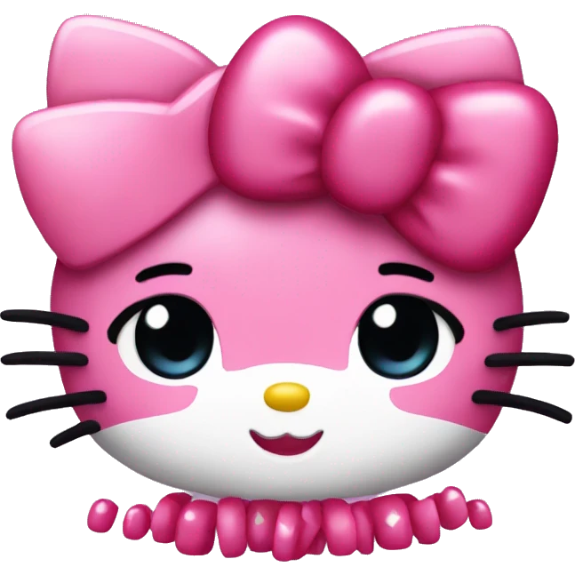Hello kitty with nails emoji