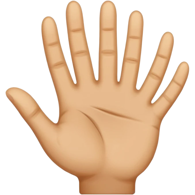 small hand palm emoji