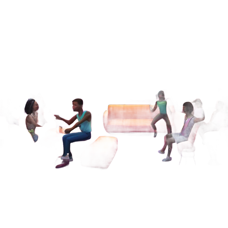 Neon club emoji
