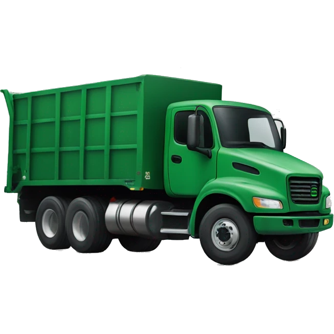 Forest green truck for cement emoji