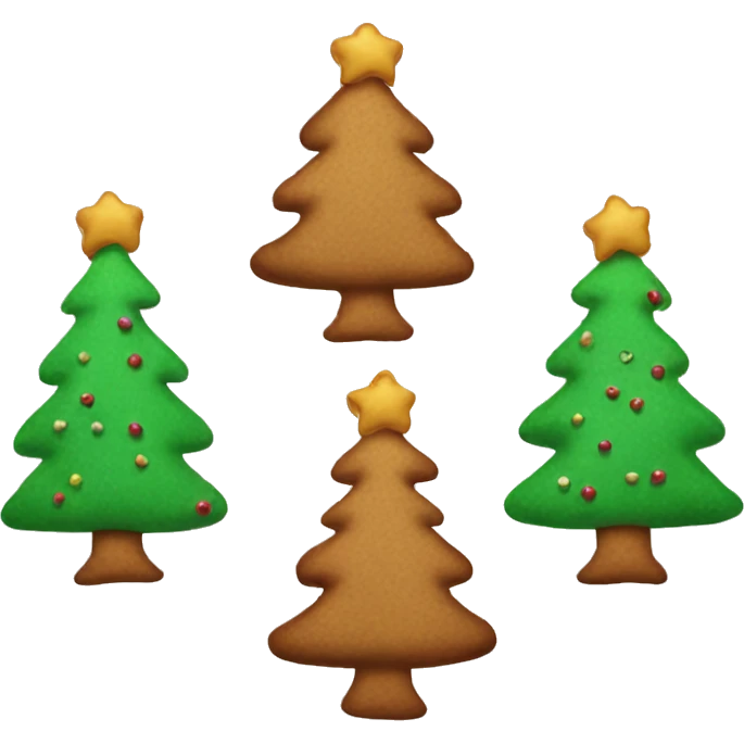 Gingerbread Christmas tree  emoji
