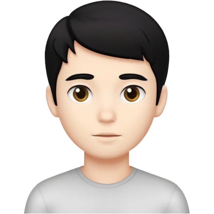 gay boy with very white skin and black hair emoji