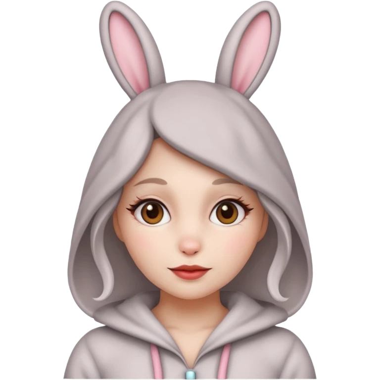 Cameriera vestita da coniglio emoji