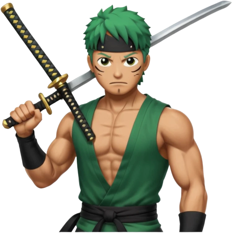 Zoro qui découpe quelqu un emoji